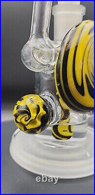 BeerGlass X Big Mike Collab Signed and Dated Wutang Forever Tobacco Bubbler RARE