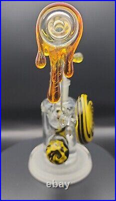 BeerGlass X Big Mike Collab Signed and Dated Wutang Forever Tobacco Bubbler RARE