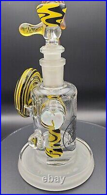 BeerGlass X Big Mike Collab Signed and Dated Wutang Forever Tobacco Bubbler RARE