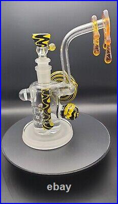 BeerGlass X Big Mike Collab Signed and Dated Wutang Forever Tobacco Bubbler RARE