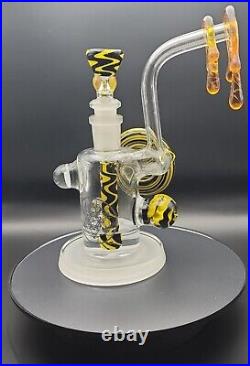 BeerGlass X Big Mike Collab Signed and Dated Wutang Forever Tobacco Bubbler RARE