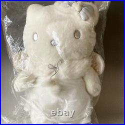 Big! 24 (62cm) 1999 Vintage Hello Kitty White Silver Snow Angel Plush RARE