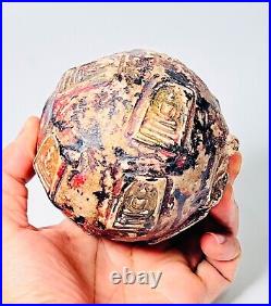 Big Ball embed 8 Phra Somdej Toh group Wat Phra Kaew temple amulet Super Rare