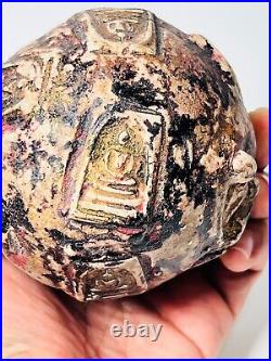 Big Ball embed 8 Phra Somdej Toh group Wat Phra Kaew temple amulet Super Rare