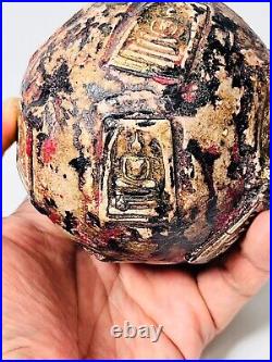 Big Ball embed 8 Phra Somdej Toh group Wat Phra Kaew temple amulet Super Rare