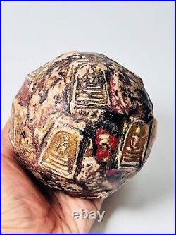 Big Ball embed 8 Phra Somdej Toh group Wat Phra Kaew temple amulet Super Rare