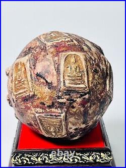 Big Ball embed 8 Phra Somdej Toh group Wat Phra Kaew temple amulet Super Rare