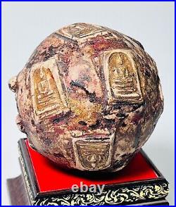 Big Ball embed 8 Phra Somdej Toh group Wat Phra Kaew temple amulet Super Rare