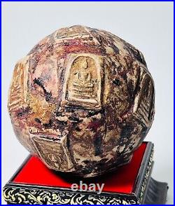 Big Ball embed 8 Phra Somdej Toh group Wat Phra Kaew temple amulet Super Rare