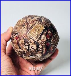 Big Ball embed 8 Phra Somdej Toh group Wat Phra Kaew temple amulet Super Rare