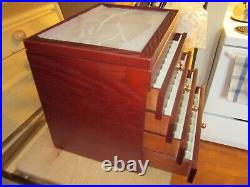 Big Deal RARE 5 Tiers Pen Collection Display Case Wooden for 50 pens