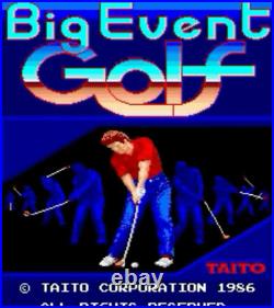 Big Event Golf Arcade PCB Board Taito TESTED WORKING 100% Rare