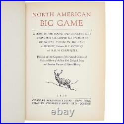 Big Game Hunting North American Boone & Crockett Leather Choate School 1st 1939