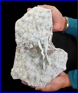 Big Natural Rare Calcite Crystals with Gyrolite & Quartz Mineral Specimen #E120