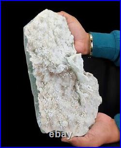 Big Natural Rare Calcite Crystals with Gyrolite & Quartz Mineral Specimen #E120