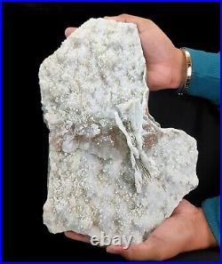 Big Natural Rare Calcite Crystals with Gyrolite & Quartz Mineral Specimen #E120