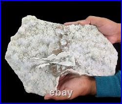 Big Natural Rare Calcite Crystals with Gyrolite & Quartz Mineral Specimen #E120