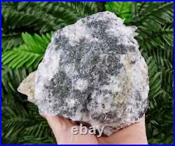 Big Quartz with Calcite, Chalcedony, Rhodochrosite, Amethyst and Chlorite, Rare