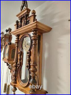 Big Rare Antique Junghans Wall Clock Regulator Clock