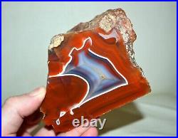 Big Red Banded Agate from Patagonia Argentina very rare collector piece