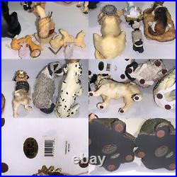 Big Sky Carvers Dog Nativity Dogtivity Set 1 + 2 dogs figurines 15pc RARE