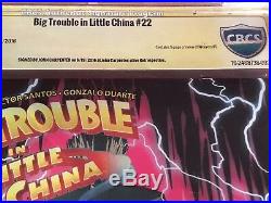 Big Trouble In Little China #22 CBCS 9.8 -rare-Signature Series JOHN CARPENTER