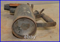 Big antique gas blowtorch rare 1930's Germany collectible soldering early tool
