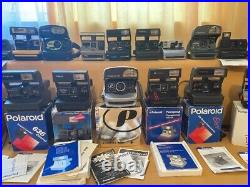 Big collection of 18! Different vintage Polaroid 600 635 extremally rare