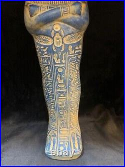 Big size Anubis statue Rare Ancient Egyptian Antiques With Hieroglyphics BC