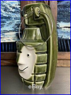 Bobomb Hand Grenade Tiki Bob Mug Green Big Toe & Tiki Farm Sold Out Super Rare