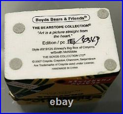 Boyds Bears Treasure Box 919126 Binney's Big Box of Crayons Crayola 1E Rare