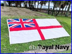 British Army Royal Navy Warship Flag 380cmx176cm BIG SIZE! Military WW2 RARE