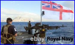 British Army Royal Navy Warship Flag 380cmx176cm BIG SIZE! Military WW2 RARE