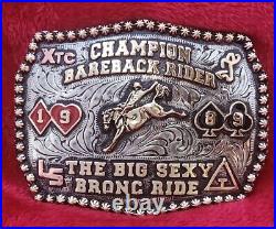 Bronc Riding Champion Pro Rodeo Trophy Buckle Pro? The Big Sexy? 1989? Rare? 59