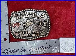 Bronc Riding Champion Pro Rodeo Trophy Buckle Pro? The Big Sexy? 1989? Rare? 59