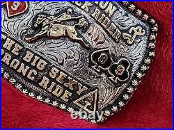 Bronc Riding Champion Pro Rodeo Trophy Buckle Pro? The Big Sexy? 1989? Rare? 59