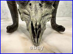 -Bronze Big Horn Sheep Skull, Fred Boyer Artist, Rare, 1998 Signed