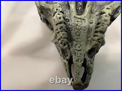 -Bronze Big Horn Sheep Skull, Fred Boyer Artist, Rare, 1998 Signed