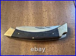 Browning 3318F3 Big Game Knife 3 Blade Folding Pocket Hunting Japan Rare Vintage