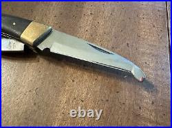 Browning 3318F3 Big Game Knife 3 Blade Folding Pocket Hunting Japan Rare Vintage