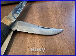 Browning 3318F3 Big Game Knife 3 Blade Folding Pocket Hunting Japan Rare Vintage