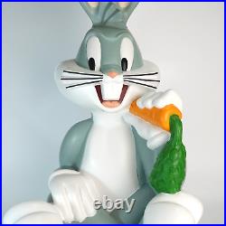 Bugs Bunny 24 Big Figure 1996 RARE Resin Statue Warner Brothers Studio Repaired