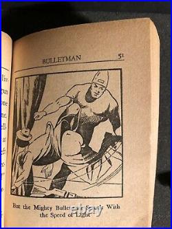 Bulletman Dime Action Story Big Little Book 1941 Fawcett Bullet Girl FINE RARE