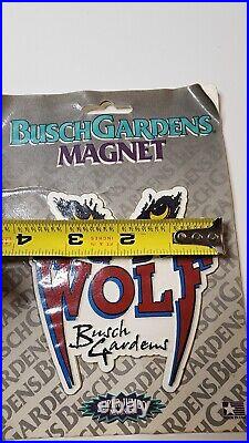 Busch Gardens Magnet Big Bad Wolf Roller Coaster Discontinued Rare