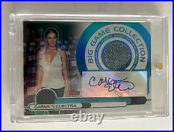 Carmen Electra 2005-06 Topps Big Game Jeans Relic Auto/Autograph #14/50