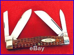 Case XX 1940-64 RARE LONG PULL RED bone 6488 LP big 4.25 congress knife