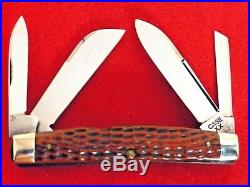 Case XX 1940-64 RARE LONG PULL RED bone 6488 LP big 4.25 congress knife