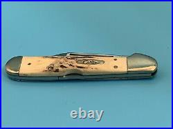 Case XX Knife Rare Stag 51549 Big Vintage Copper Lock
