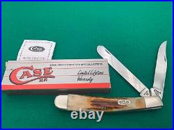 Case XX Rare 5251, Super Big Trapper Match Red Stag Vintage Knife W Box Paper