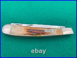 Case XX Rare 5251, Super Big Trapper Match Red Stag Vintage Knife W Box Paper